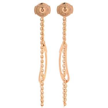 エルメス HERMES シェーヌダンクル ミニ パンク H217531B 00 ローズゴールド K18PG ピアス ピンクゴールド ローズ Au750 18K 18金 ドロップ スイング