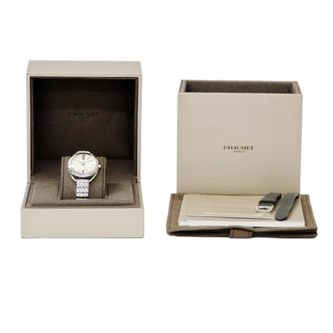 腕時計 ショーメ CHAUMET リアン W23610-01A クオーツ レディース シルバー バー アラビア