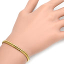 喜平 KIHEI K18 18金 14.5cm 8.0g 12面 トリプル イエローゴールド K18YG ブレスレット 造幣局検定マーク ショッピングローン対応していません