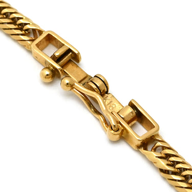 喜平 KIHEI K18 18金 18.5cm 5.1g 12面 トリプル イエローゴールド K18YG ブレスレット ※ショッピングローン対応していません