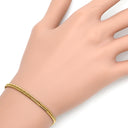 喜平 KIHEI K18 18金 18.5cm 5.1g 12面 トリプル イエローゴールド K18YG ブレスレット ※ショッピングローン対応していません