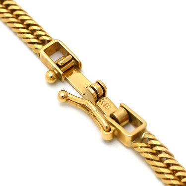 喜平 KIHEI K18 18金 18.5cm 5.1g 12面 トリプル イエローゴールド K18YG ブレスレット 造幣局検定マーク ショッピングローン対応していません