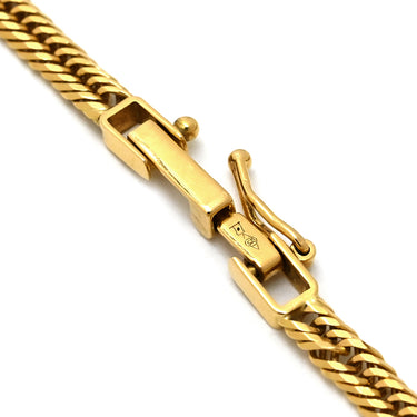 喜平 KIHEI K18 18金 18.5cm 5.1g 12面 トリプル イエローゴールド K18YG ブレスレット 造幣局検定マーク ショッピングローン対応していません