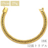 喜平 KIHEI K18 18金 19.5cm 29.4g 12面 トリプル イエローゴールド K18YG ブレスレット 造幣局検定マーク ショッピングローン対応していません
