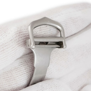 カルティエ Cartier 純正 シルバー ステンレススチール 腕時計パーツ 18mm幅対応 Dバックル ステンレス スチール フォールディング パーツ 替え 交換 予備 シルバー 銀