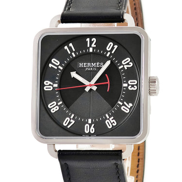 腕時計 エルメス HERMES カレ アッシュ 38mm TI2.710 W045777WW00 自動巻き メンズ ブラック 黒 アラビア スクエア