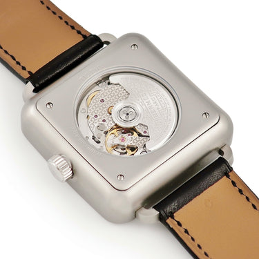 腕時計 エルメス HERMES カレ アッシュ 38mm TI2.710 W045777WW00 自動巻き メンズ ブラック 黒 アラビア スクエア