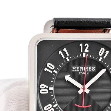 腕時計 エルメス HERMES カレ アッシュ 38mm TI2.710 W045777WW00 自動巻き メンズ ブラック 黒 アラビア スクエア