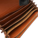 フェリージ Felisi クロコ型押し 3005-SA-001 ブラック×ブラウン レザー 長財布 黒 茶