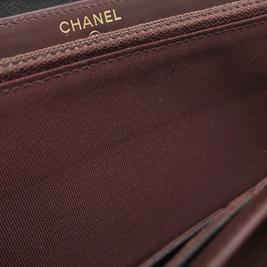シャネル CHANEL マトラッセ ロングジップウォレット A50097 ブラック レザー キャビアスキン 長財布 ゴールド金具 ラウンドファスナー ココマーク