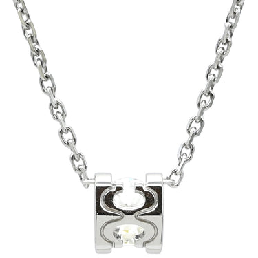 カルティエ Cartier C ドゥ カルティエ ダイヤモンド ペンダント N7413300 ホワイトゴールド K18WG ダイヤモンド ネックレス 750WG Au750 18金 1Pダイヤ ブリリアントカット