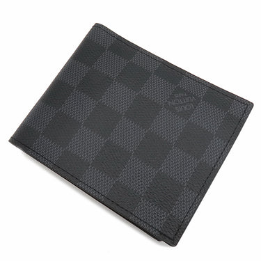 ルイヴィトン LOUIS VUITTON ポルトフォイユ マルコ NM N63336 ダミエグラフィット ダミエグラフィットキャンバス 二つ折り財布 黒 グレー