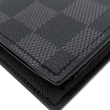 ルイヴィトン LOUIS VUITTON ポルトフォイユ マルコ NM N63336 ダミエグラフィット ダミエグラフィットキャンバス 二つ折り財布 黒 グレー