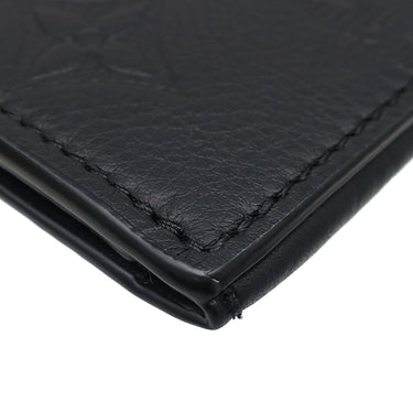 ルイヴィトン LOUIS VUITTON コインカード ホルダー M82245 ブラック レザー モノグラムシャドウ コインケース ブラック金具 黒