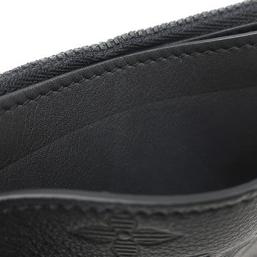 ルイヴィトン LOUIS VUITTON コインカード ホルダー M82245 ブラック レザー モノグラムシャドウ コインケース ブラック金具 黒