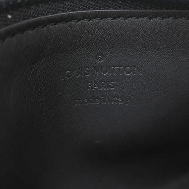 ルイヴィトン LOUIS VUITTON コインカード ホルダー M82245 ブラック レザー モノグラムシャドウ コインケース ブラック金具 黒