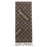 ルイヴィトン LOUIS VUITTON エシャルプ シュプリーム MP1891 ブラウン ウール カシミヤ マフラー 茶 モノグラム LV × Supreme コラボ