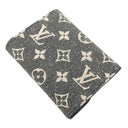 ルイヴィトン LOUIS VUITTON ポルトフォイユ ヴィクトリーヌ M81859 グレー デニム モノグラムジャカードデニム 三つ折り財布 シルバー金具 コンパクト