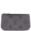 ルイヴィトン LOUIS VUITTON ポシェット クレ M80905 モノグラムエクリプス モノグラムキャンバス モノグラムエクリプスキャンバス モノグラムエクリプスリバースキャンバス コインケース シルバー金具 小銭入れ キーチェーン付き 黒 グレー