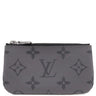 ルイヴィトン LOUIS VUITTON ポシェット クレ M80905 モノグラムエクリプス モノグラムキャンバス モノグラムエクリプスキャンバス モノグラムエクリプスリバースキャンバス コインケース シルバー金具 小銭入れ キーチェーン付き 黒 グレー