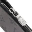 ルイヴィトン LOUIS VUITTON ポシェット クレ M80905 モノグラムエクリプス モノグラムキャンバス モノグラムエクリプスキャンバス モノグラムエクリプスリバースキャンバス コインケース シルバー金具 小銭入れ キーチェーン付き 黒 グレー