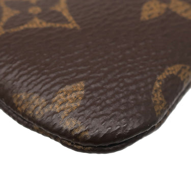 ルイヴィトン LOUIS VUITTON ポシェット クレ M62650 モノグラム モノグラムキャンバス コインケース ゴールド金具 茶 キーチェーン付き