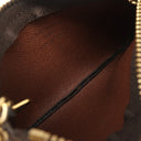 ルイヴィトン LOUIS VUITTON ポシェット クレ M62650 モノグラム モノグラムキャンバス コインケース ゴールド金具 茶 キーチェーン付き