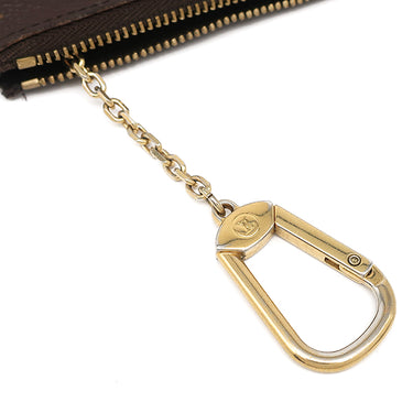 ルイヴィトン LOUIS VUITTON ポシェット クレ M62650 モノグラム モノグラムキャンバス コインケース ゴールド金具 茶 キーチェーン付き
