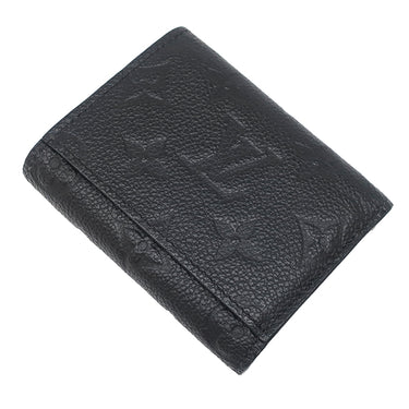 ルイヴィトン LOUIS VUITTON ポルトフォイユ ゾエ M62935 ノワール モノグラムアンプラント 三つ折り財布 ゴールド金具 黒 コンパクト ウォレット