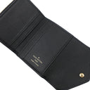 ルイヴィトン LOUIS VUITTON ポルトフォイユ ゾエ M62935 ノワール モノグラムアンプラント 三つ折り財布 ゴールド金具 黒 コンパクト ウォレット