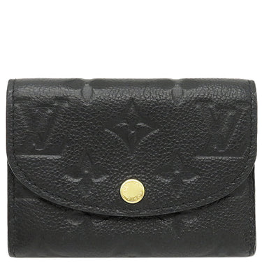 ルイヴィトン LOUIS VUITTON ポルトモネ ロザリ M81455 ノワール モノグラムアンプラント コインケース ゴールド金具 黒 小銭入れ カードケース