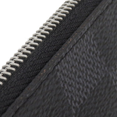 ルイヴィトン LOUIS VUITTON カードキーケース ポシェット クレ N60155 ダミエグラフィット ダミエグラフィットキャンバス コインケース シルバー金具 小銭入れ 黒 キーチェーン付き