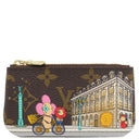 ルイヴィトン LOUIS VUITTON カードキーケース ポシェット クレ M81639 モノグラム モノグラムキャンバス コインケース ゴールド金具 茶 キーチェーン付き ヴィヴィエンヌ