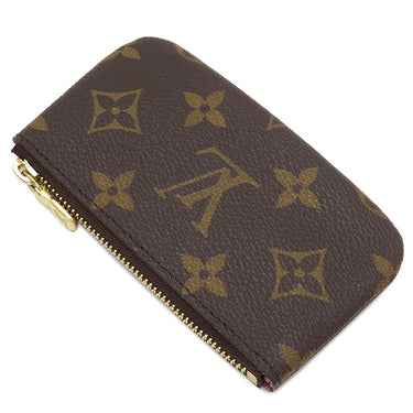 ルイヴィトン LOUIS VUITTON カードキーケース ポシェット クレ M81639 モノグラム モノグラムキャンバス コインケース ゴールド金具 茶 キーチェーン付き ヴィヴィエンヌ