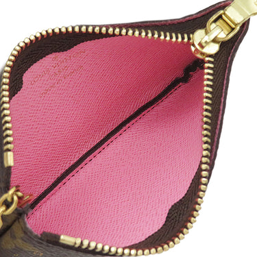 ルイヴィトン LOUIS VUITTON カードキーケース ポシェット クレ M81639 モノグラム モノグラムキャンバス コインケース ゴールド金具 茶 キーチェーン付き ヴィヴィエンヌ