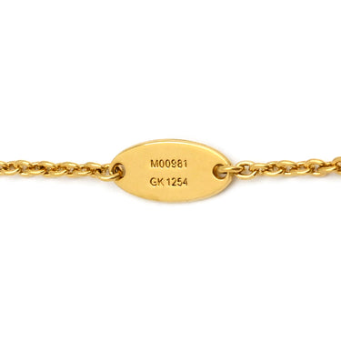 ルイヴィトン LOUIS VUITTON LV フローラグラム M00981 ゴールド GP フェイクパール ネックレス ロゴ モノグラムフラワー LVイニシャル