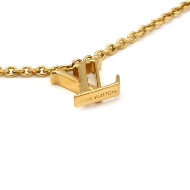 ルイヴィトン LOUIS VUITTON LV フローラグラム M00981 ゴールド GP フェイクパール ネックレス ロゴ モノグラムフラワー LVイニシャル