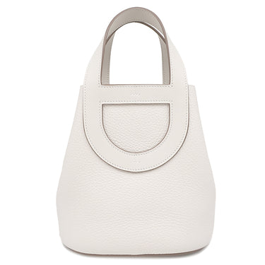 エルメス HERMES インザループ18 グリペール トリヨンクレマンス ヴォースイフト ハンドバッグ ゴールド金具 白