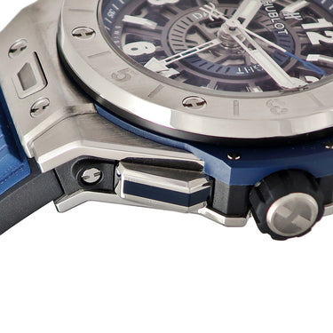 腕時計 ウブロ HUBLOT ビッグバン ウニコ チタニウム GMT 471.NX.7112.RX 自動巻き メンズ スケルトン デイ&ナイト