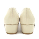 サルヴァトーレ・フェラガモ Salvatore Ferragamo ヴァラ リボン 723350 BONE パテントレザー 6 パンプス アイボリー 靴