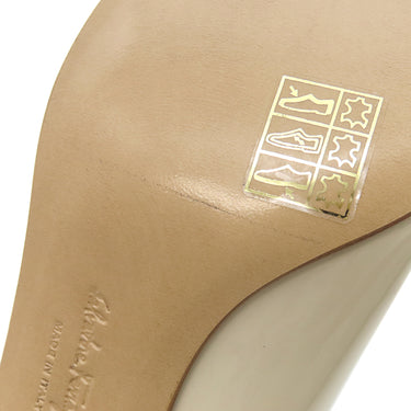 サルヴァトーレ・フェラガモ Salvatore Ferragamo ヴァラ リボン 723350 BONE パテントレザー 6 パンプス アイボリー 靴