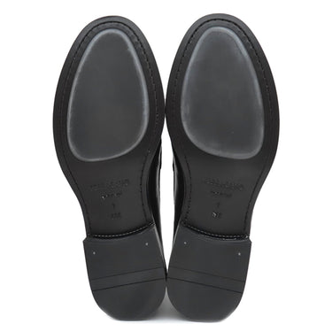 フェラガモ FERRAGAMO FORT ガンチーニ 762695 NERO レザー 7 ローファー シルバー金具 黒 靴