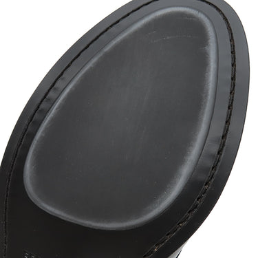 フェラガモ FERRAGAMO FORT ガンチーニ 762695 NERO レザー 7 ローファー シルバー金具 黒 靴