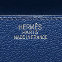 エルメス HERMES ルヴァンキャトル ブルー系 シェーブル コインケース シルバー金具 青
