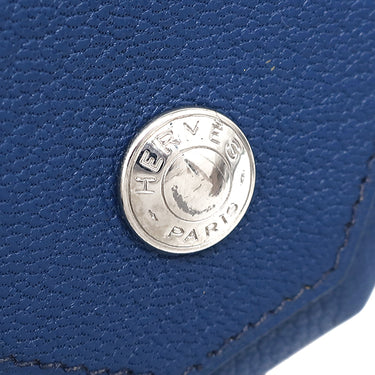 エルメス HERMES ルヴァンキャトル ブルー系 シェーブル コインケース シルバー金具 青