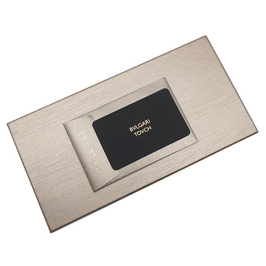 ブルガリ BVLGARI ブルガリブルガリ マン 282233 ブラック レザー 長財布 シルバー金具 黒 二つ折り 新品 未使用