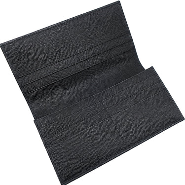 ブルガリ BVLGARI ブルガリブルガリ マン 282233 ブラック レザー 長財布 シルバー金具 黒 二つ折り 新品 未使用