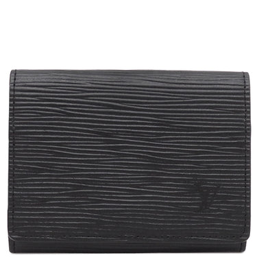 ルイヴィトン LOUIS VUITTON アンヴェロップ カルト ドゥ ヴィジット M62292 ノワール エピレザー 名刺入れ シルバー金具 黒 カード入れ