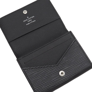 ルイヴィトン LOUIS VUITTON アンヴェロップ カルト ドゥ ヴィジット M62292 ノワール エピレザー 名刺入れ シルバー金具 黒 カード入れ