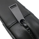 ボッテガヴェネタ BOTTEGA VENETA マキシ イントレチャート ブラック レザー ポーチ マットブラック金具 黒 セカンドバッグ クラッチバッグ トラベルポーチ